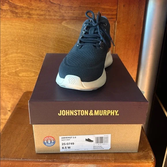 Johnston & Murphy Navy and Brown Sneakers - Picture 5 of 5